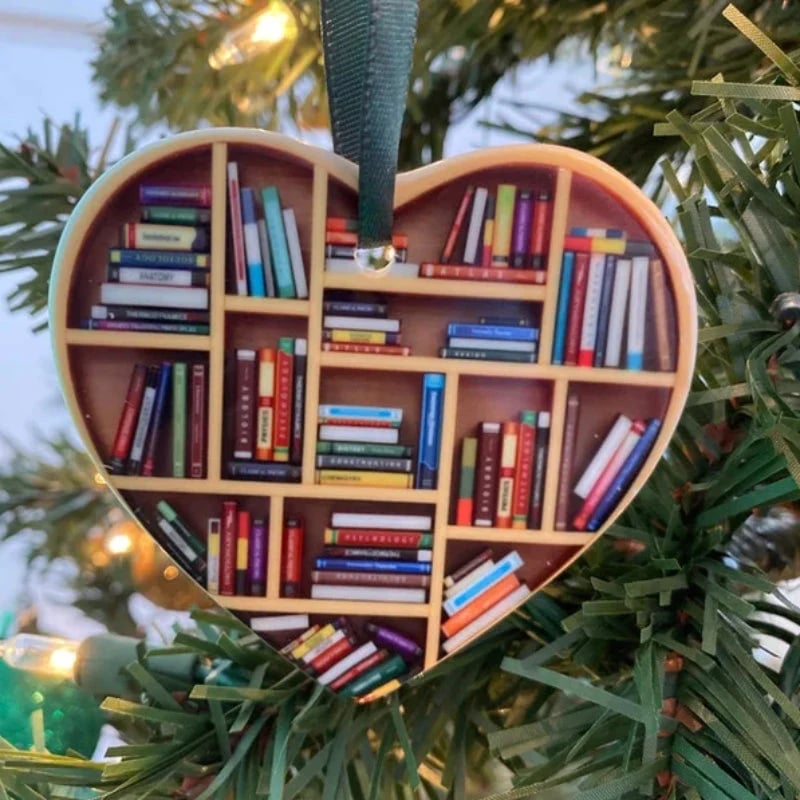 LiteraryHeart - Adorno de Corazón para Amantes de los Libros | 1+1 GRATIS