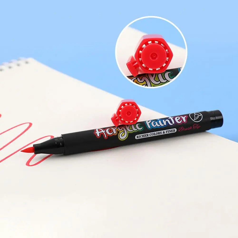ArtFlow - Set de marcadores acrílicos de 12 piezas | 50% DESCUENTO