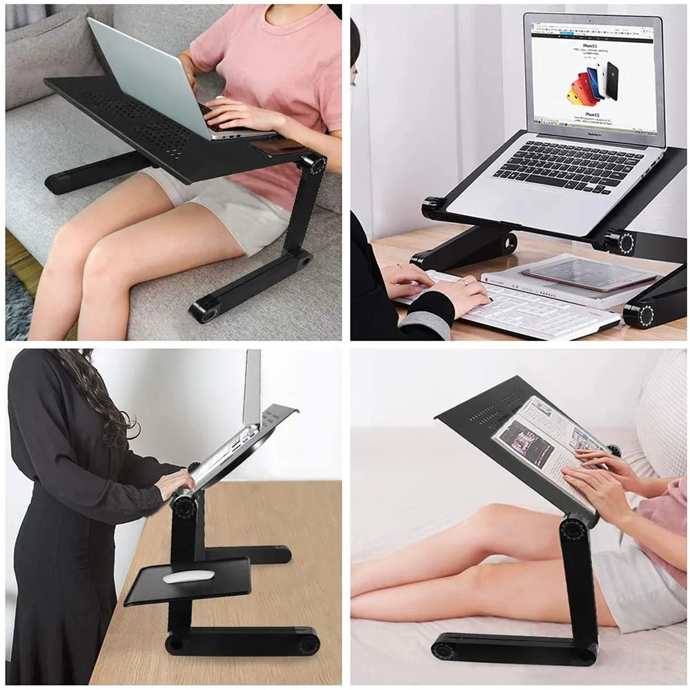 Soporte Ergonómico para Portátil Ajustable 360° para Productividad
