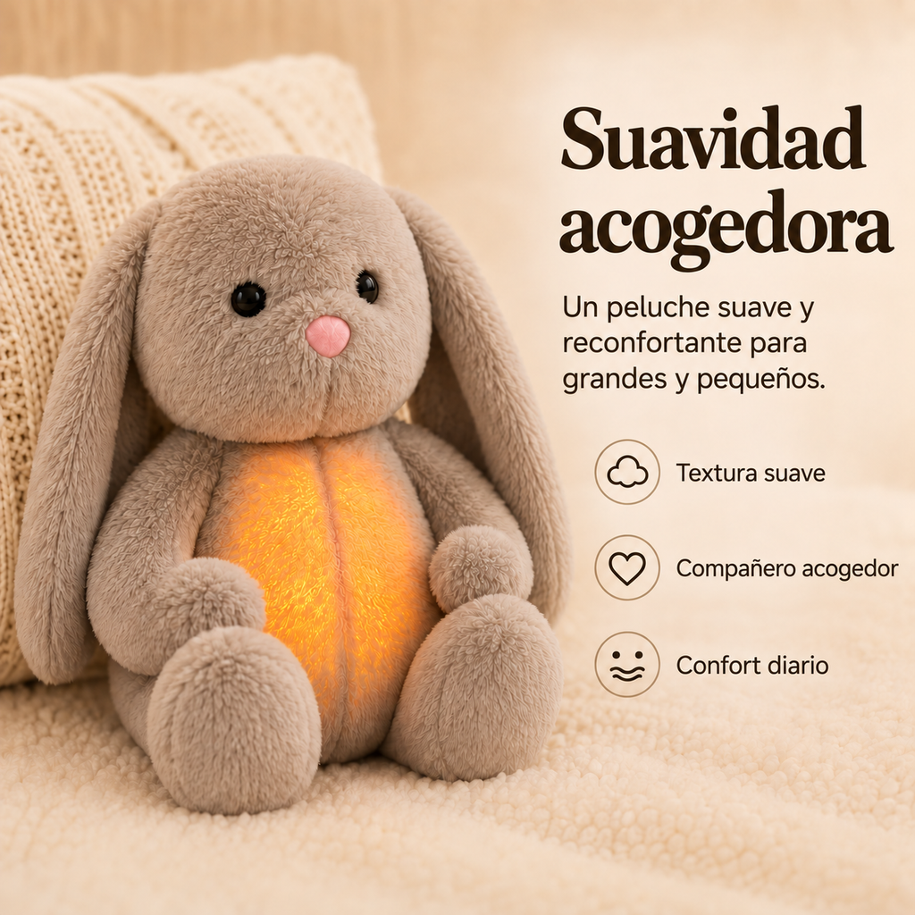 Peluches Relajantes con Respiración y Luz Nocturna - Apaciguador