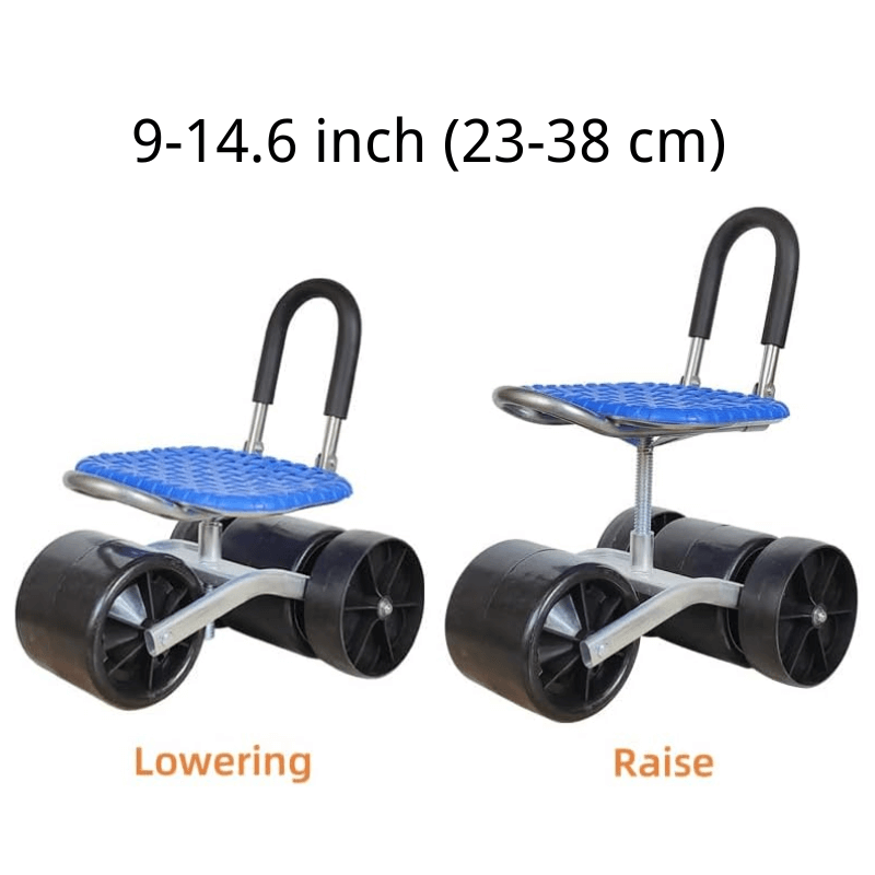 Silla de Jardinería Giratoria 360° con Altura Ajustable – Jardinería Cómoda Sin Agacharse