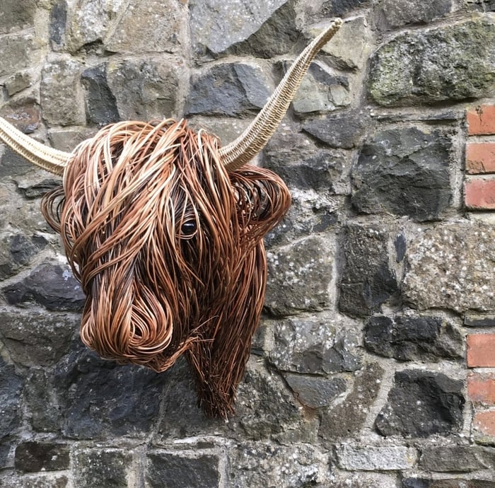 Escultura de Pared de Vaca – Bowie