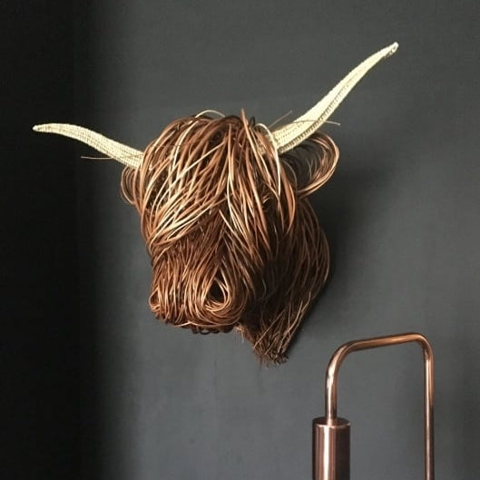 Escultura de Pared de Vaca – Bowie