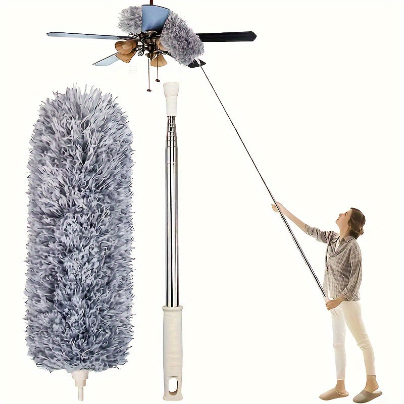 SKYDUSTER - Cepillo de Limpieza Flexible Extensible para Techos Altos y Ventiladores