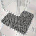 BowLift | Alfombrilla de Baño de Esquina Lunava | Forma L para Ducha y Esquina | Antideslizante y Suave | 40x40x80 cm