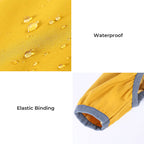 Skanto | Abrigo de lluvia para perros elegante, impermeable y ajustable con franjas reflectantes y capucha