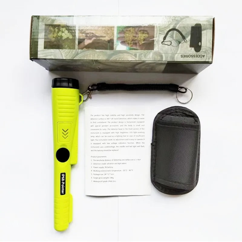 Detector de metales impermeable con detección de 360° de alta sensibilidad