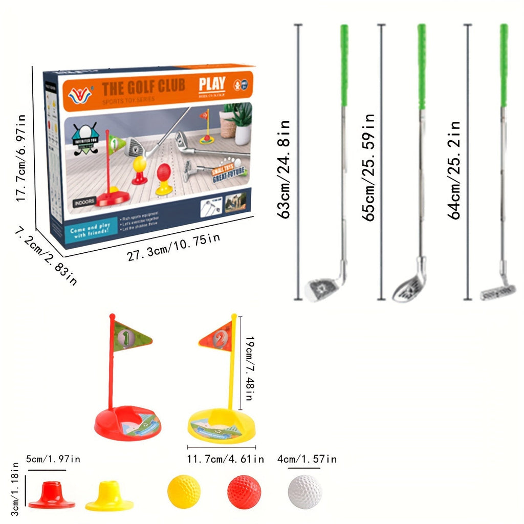 Set de Golf para Niños - Palos Ajustables y Objetivos para Diversión Infinita