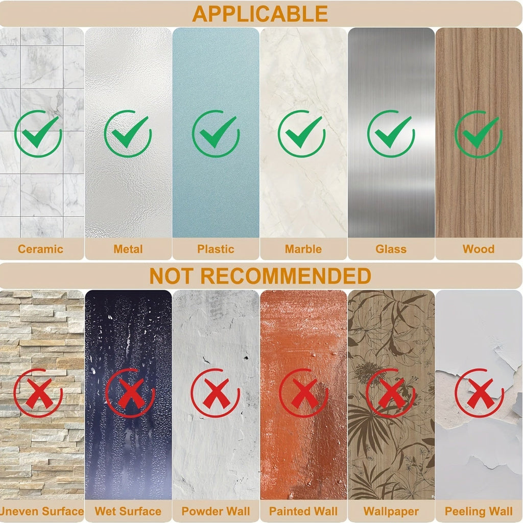 Set de Ganchos de Pared Autoadhesivos de Acero Inoxidable de 4 Piezas – Minimalista, Potente y Resistente al Agua