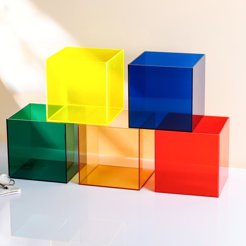Cubierta de polvo de acrílico color transparente para caja de exhibición de modelo integrado de Lego