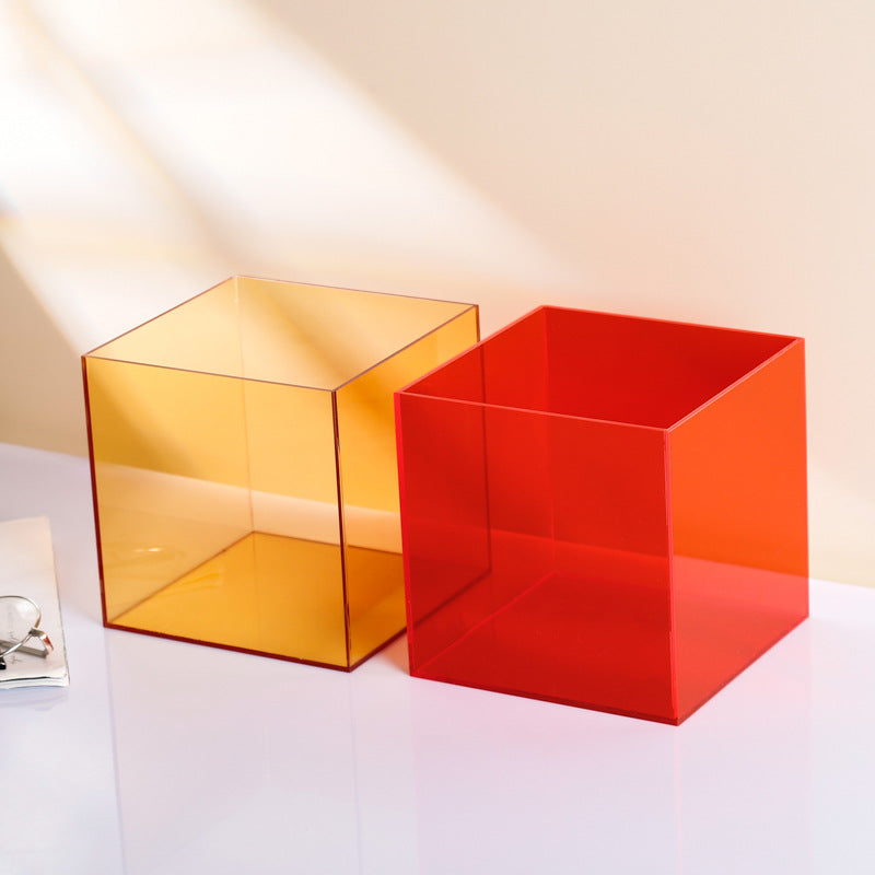 Cubierta de polvo de acrílico color transparente para caja de exhibición de modelo integrado de Lego