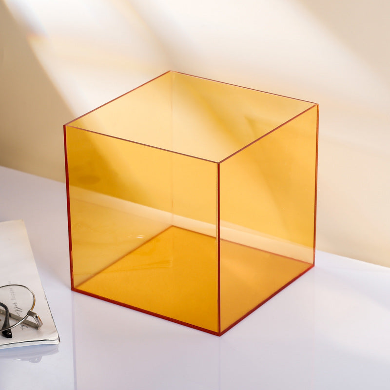 Cubierta de polvo de acrílico color transparente para caja de exhibición de modelo integrado de Lego