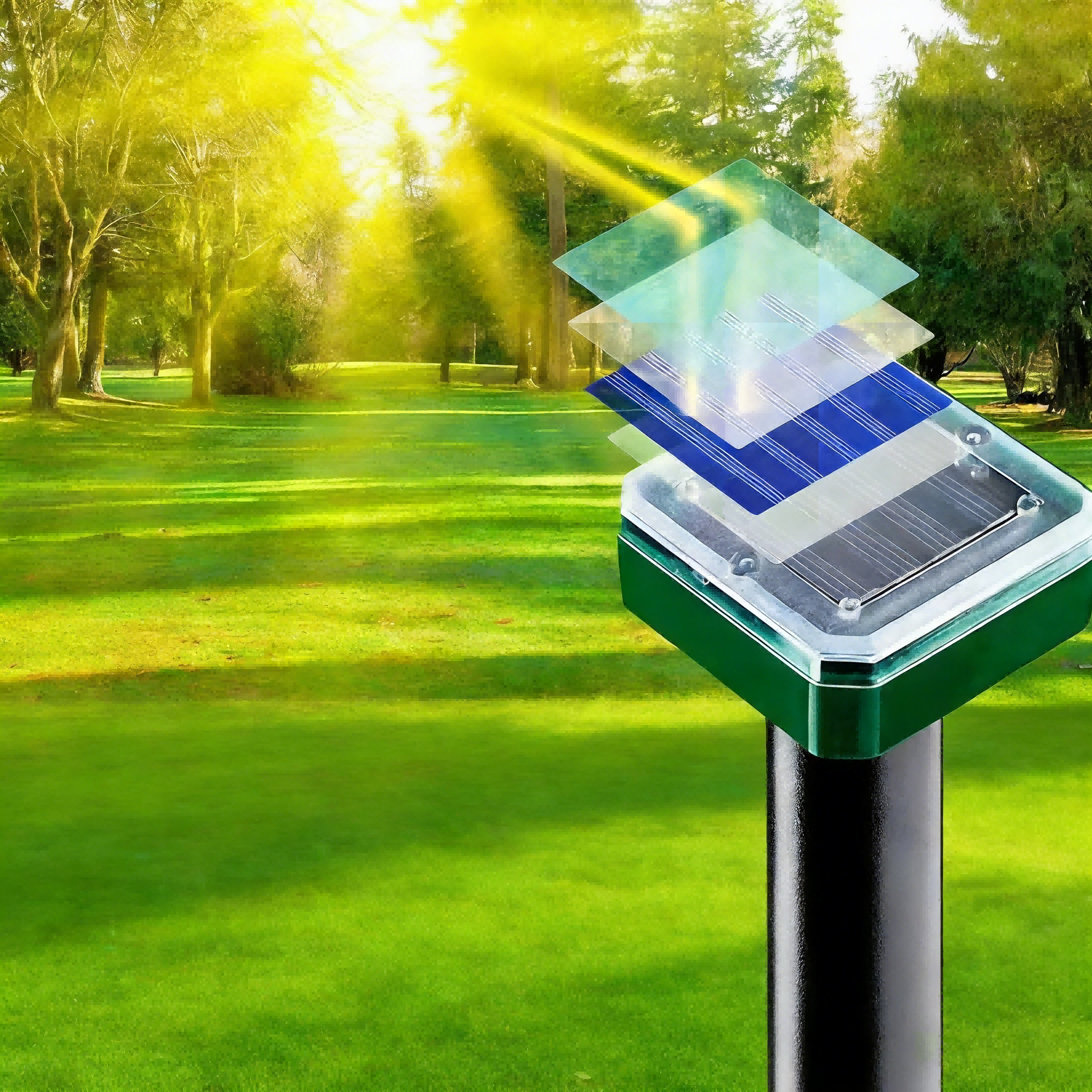 Kalsten | Repelente Ultrasonido Solar para Roedores | Repelente Electrónico de Ratas Impermeable para Exteriores