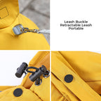 Skanto | Abrigo de lluvia para perros elegante, impermeable y ajustable con franjas reflectantes y capucha