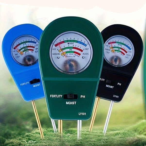 SOILTRIO – Probador de Humedad, Fertilidad y pH del Suelo 3 en 1