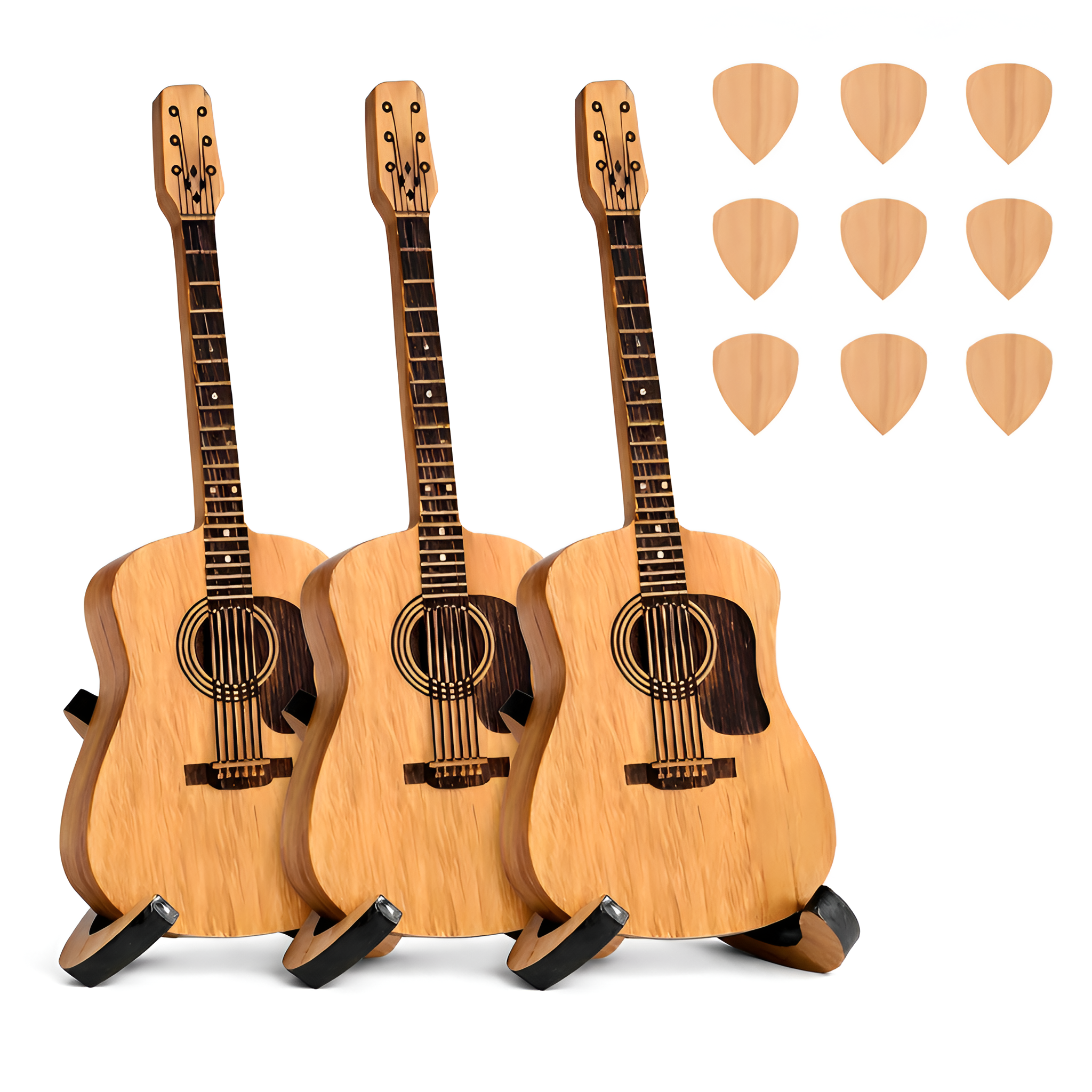 Arin - Caja de madera para púas de guitarra