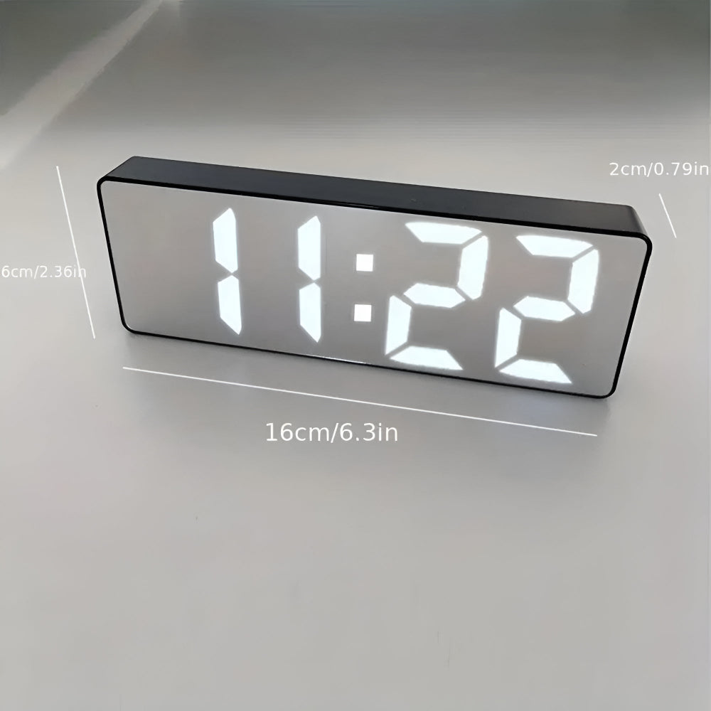 Reloj Despertador Digital con Espejo LED