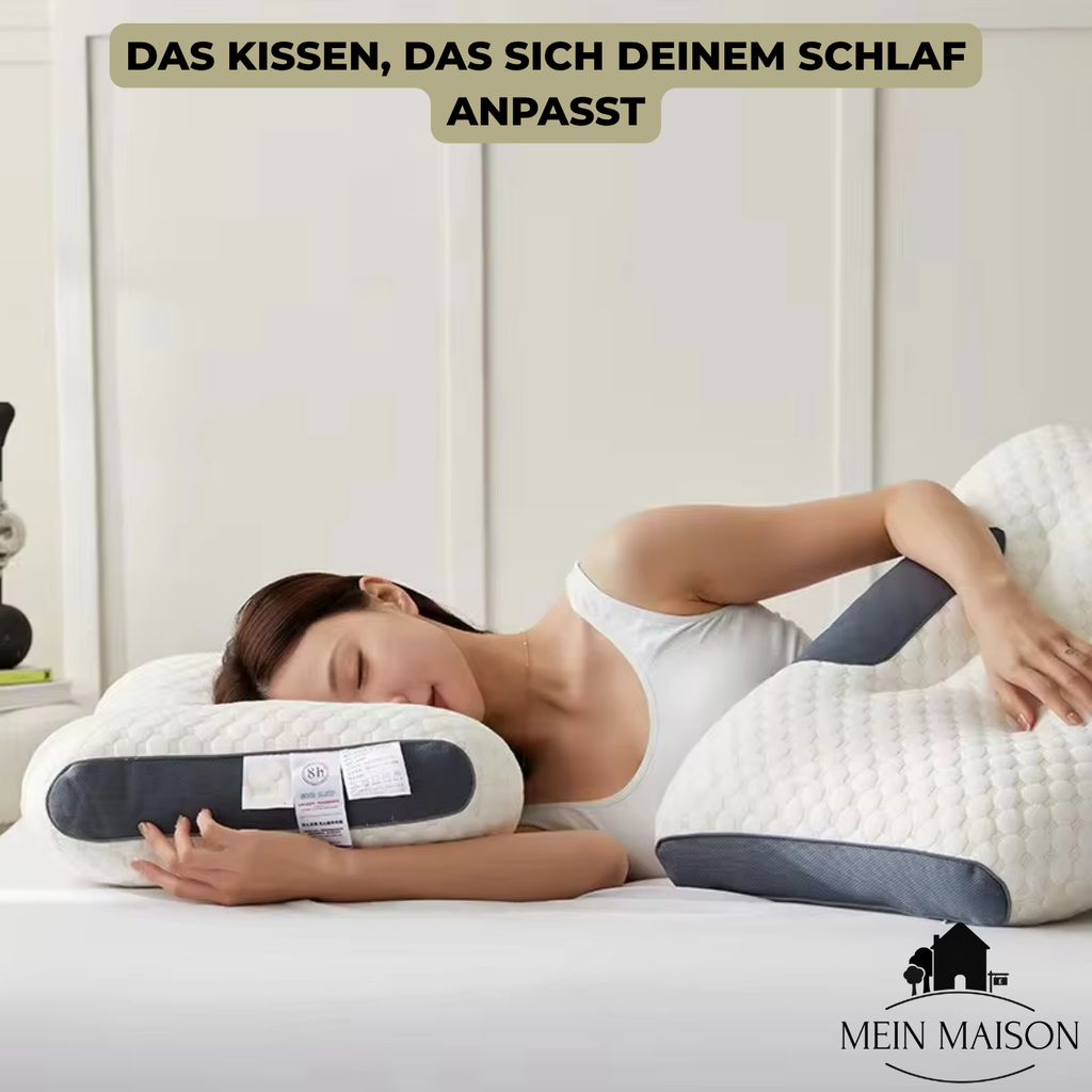 Almohada ortopédica para el cuello OrthoRest | Contorno ergonómico | Espuma viscoelástica | Transpirable