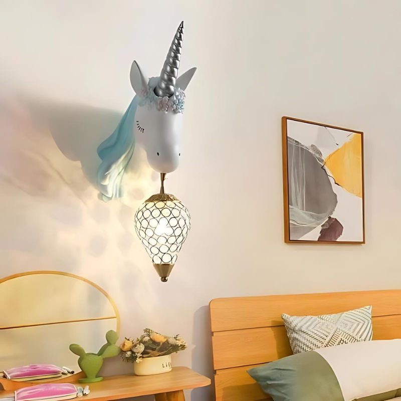 Celestia | Aplique unicornio para habitación de niña