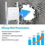 Lisslune | Acelerador de WiFi UltraXtend 5G UK – Mejor Extensor de WiFi de Doble Banda para Cobertura de Señal en Casa y Jardín