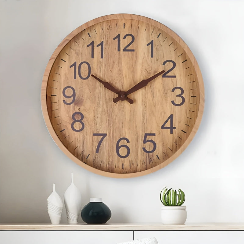 TimeSmart – Reloj de Pared Redondo con Pantalla Digital