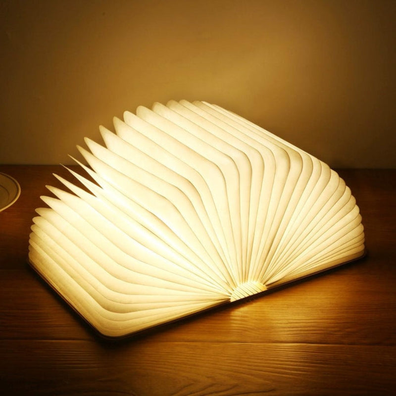LumiBook – Lámpara LED Recargable con Diseño de Libro Plegable