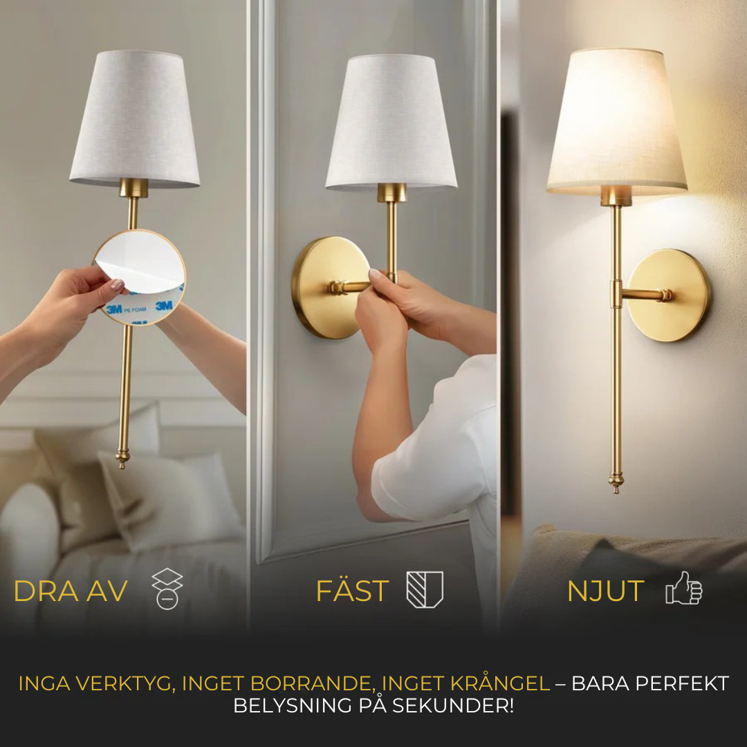 Tygelfors - Lámpara de Pared Inalámbrica (2-Pack)