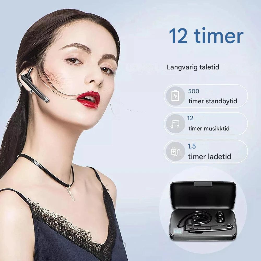 BT5.3 Auricular Bluetooth con un solo oído y reducción de ruido