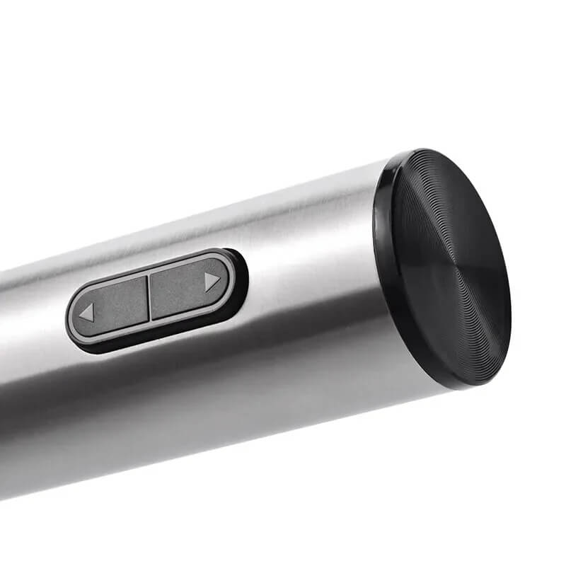 Set de Sacacorchos Eléctrico 5 en 1 con Cortador de Papel de Aluminio, Decantador y Tapón de Vacío – Sacacorchos Automático y Base de Exhibición | Regalo Perfecto para Amantes del Vino
