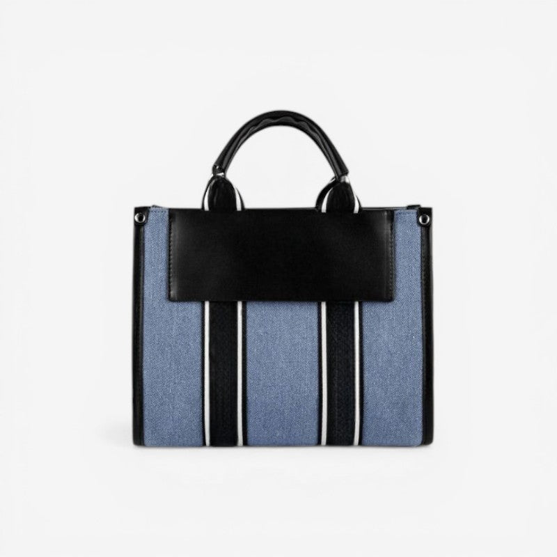 Bolso de Mano con Bolsillo con Cremallera y Doble Asa