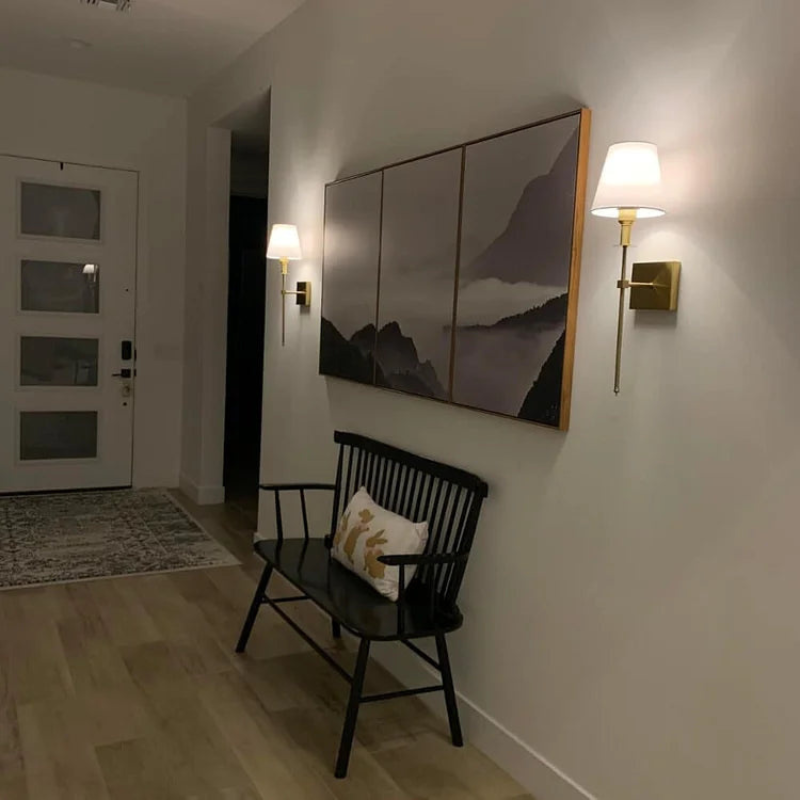 LumiSet – 2 lámparas de pared inalámbricas recargables con control remoto y luz LED
