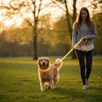 LumaPaw – Correa de perro LED recargable por USB con tira reflectante