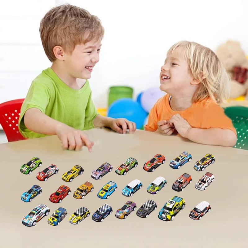 TurboTrack – Calendario de Adviento de Navidad con Mini Coches Juguete para Regalos