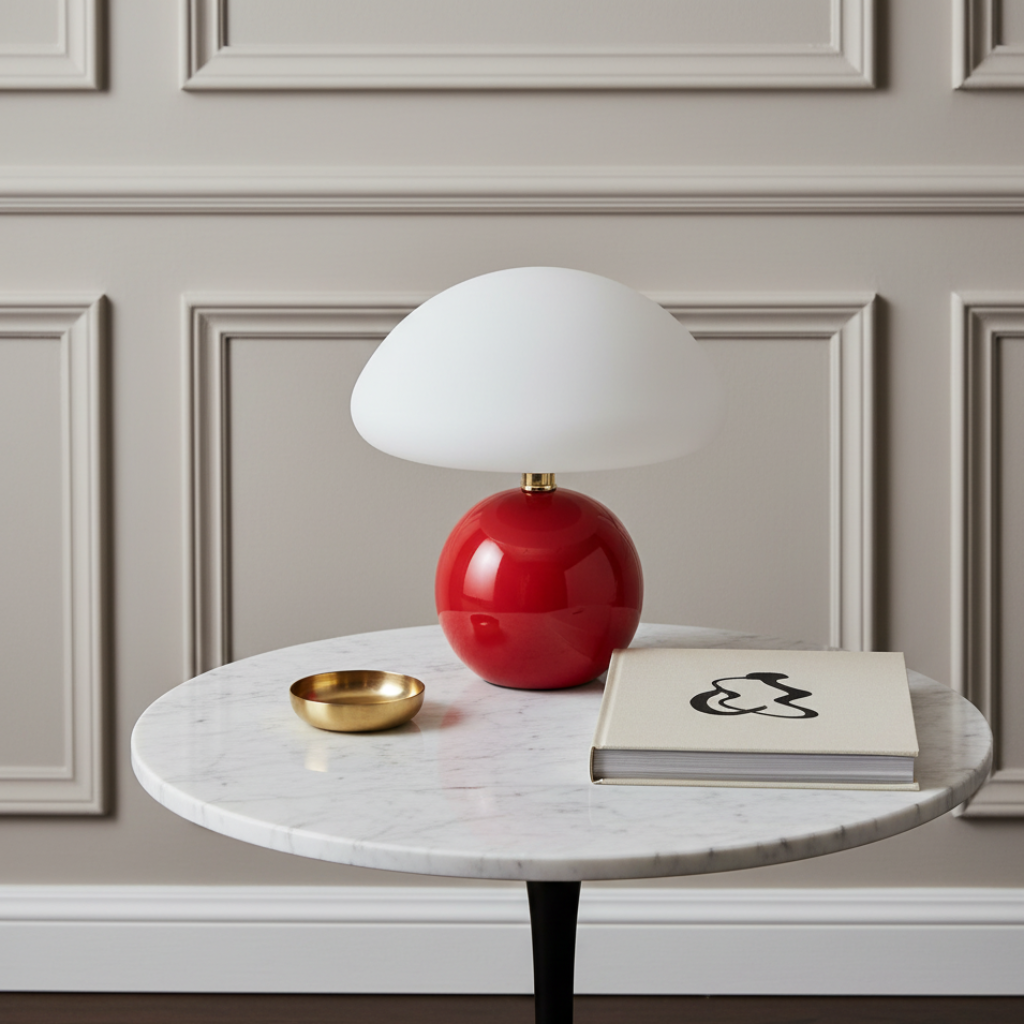 MushGlow | Lámpara de Mesa de Hongo Brillante y Juguetona para Dormitorio o Sala de Estar