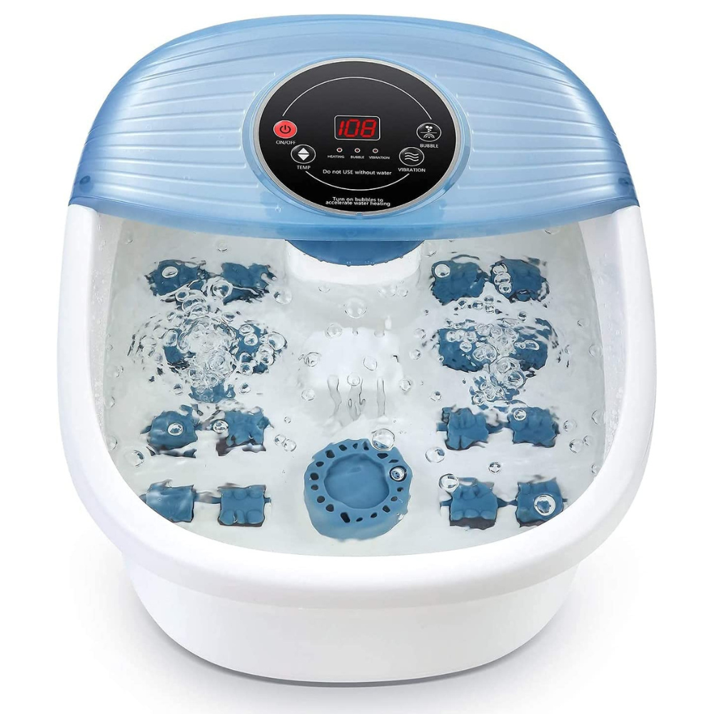 Masajeador de Vibración para Baño de Burbujas de Pies Controlado por Temperatura