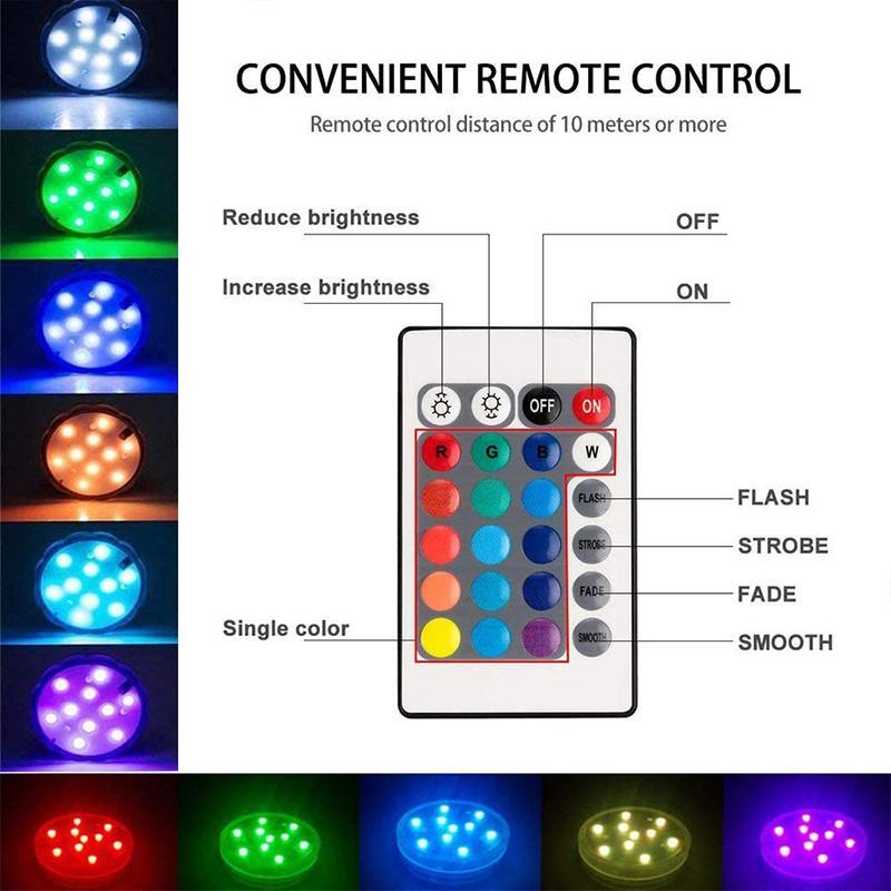 Kalsten | Luz LED de Control Remoto a Prueba de Agua con Ventosa Magnética