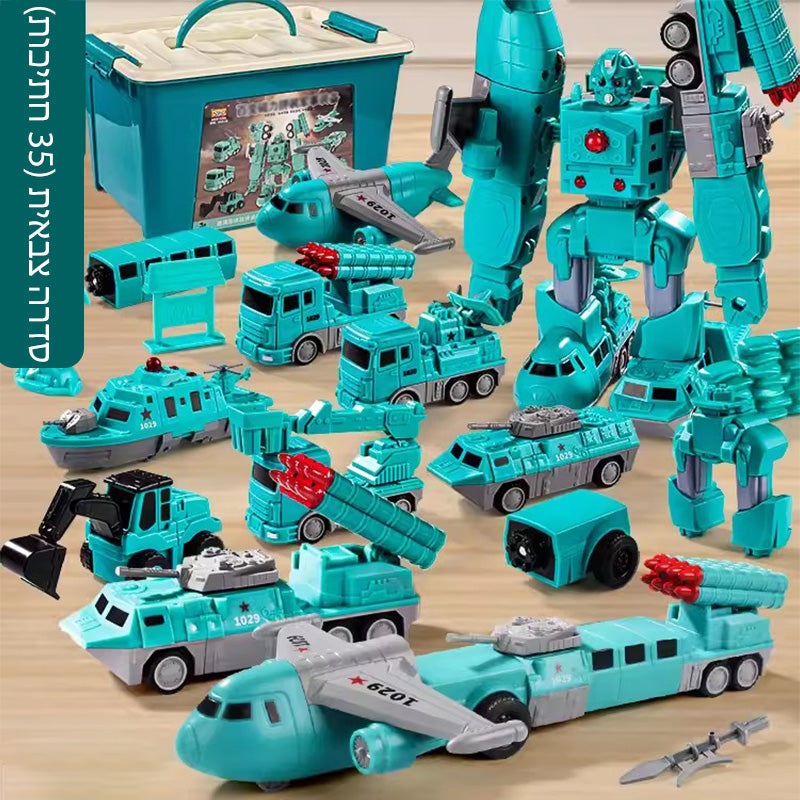 MagnaBuild – Set de vehículos de construcción magnéticos creativos | 50% DESCUENTO