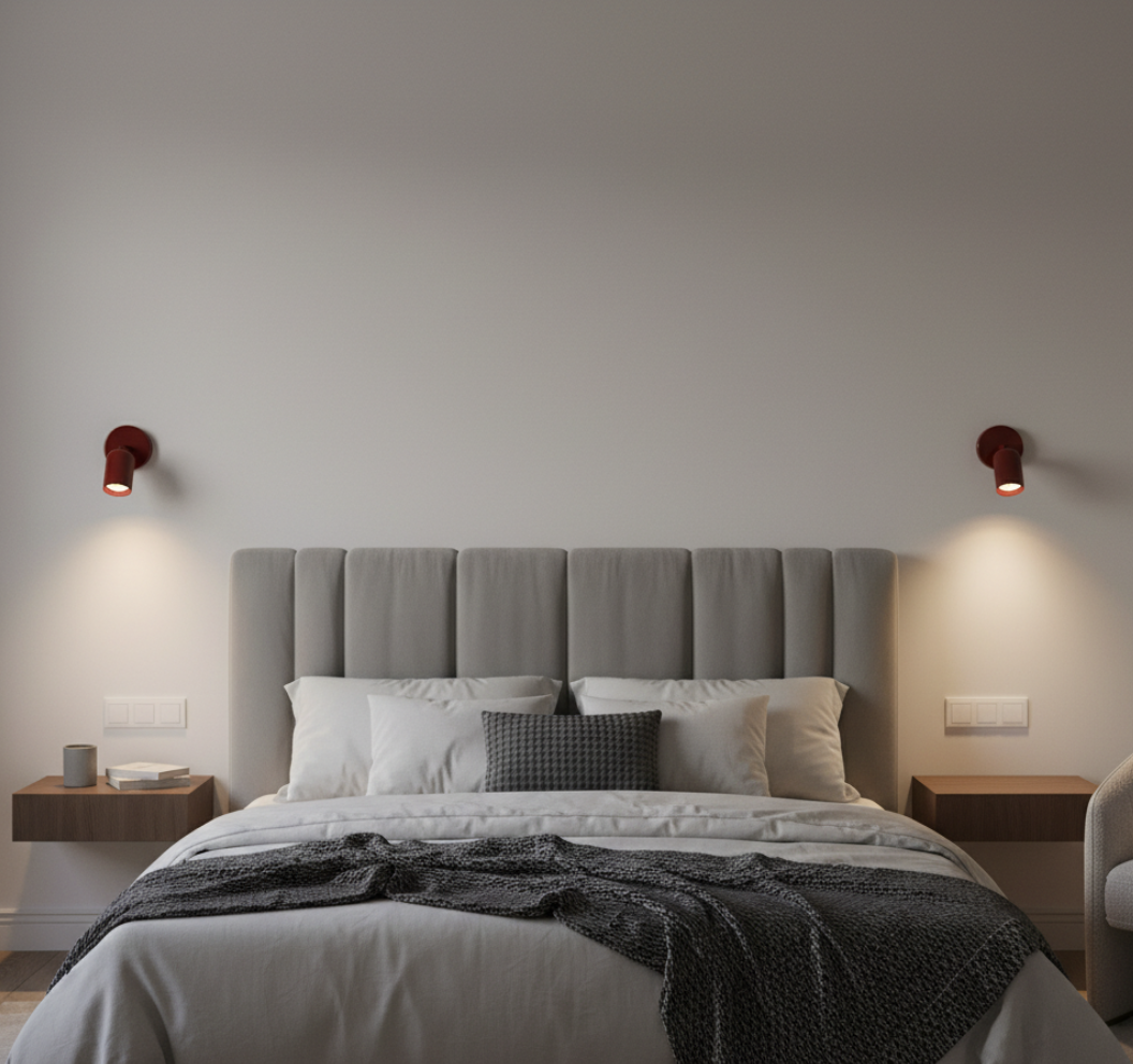 Luz de Pared de Metal Elegante para Espacios Habitables Contemporáneos