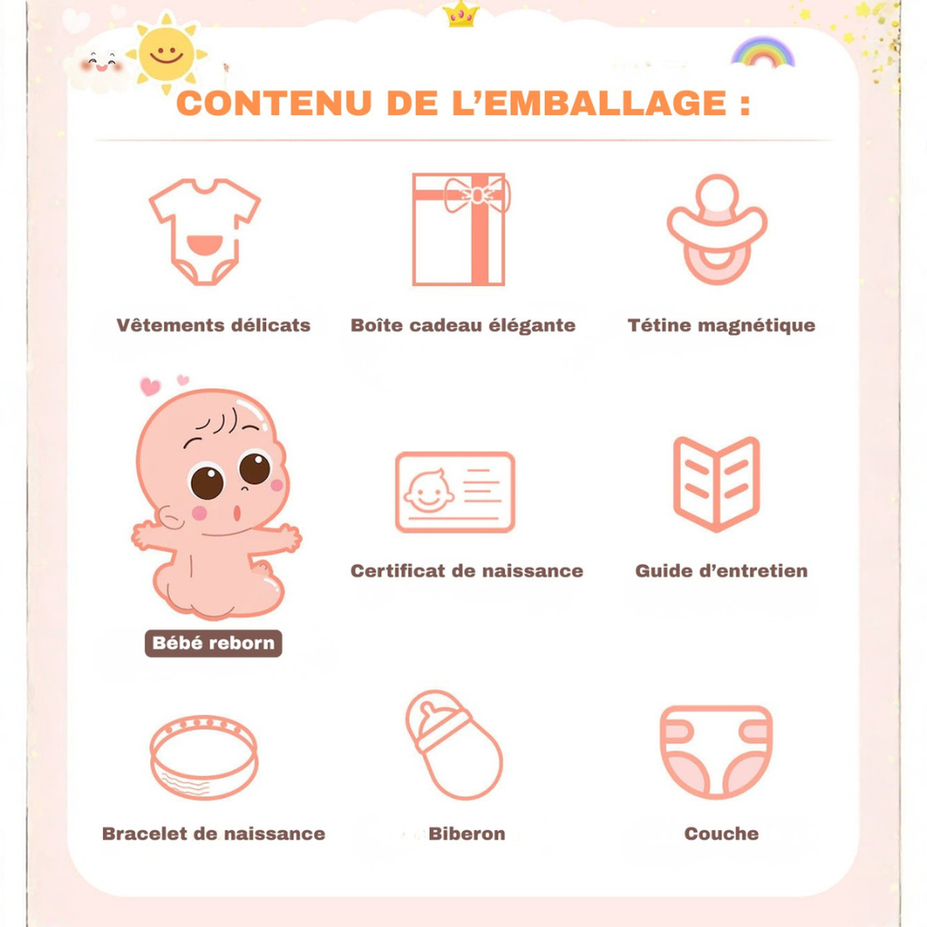 Muñeca de bebé realista de silicona suave