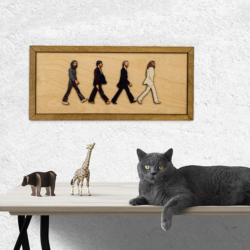 Retrato enmarcado de Abbey Road de The Beatles
