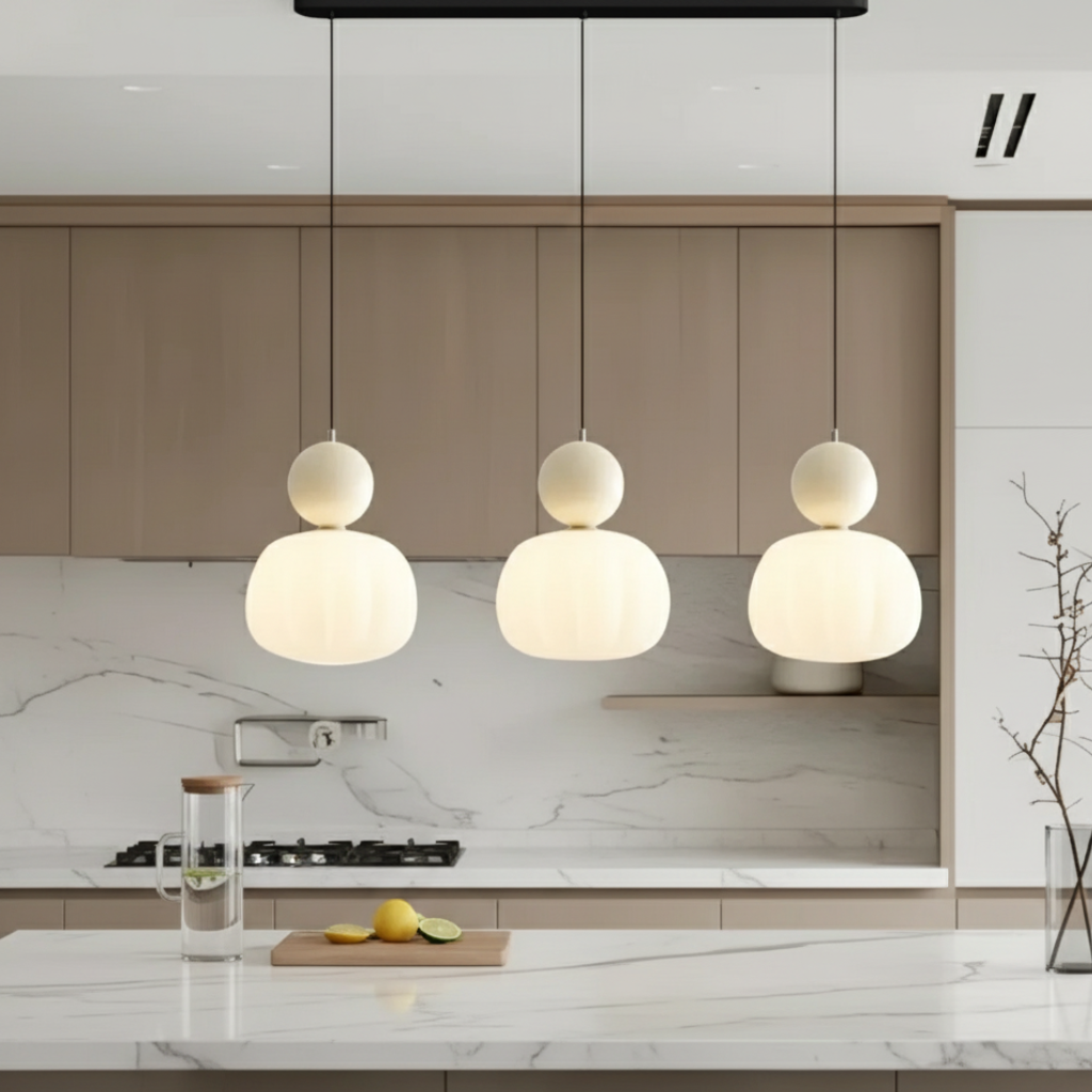 Colección Opaline | Iluminación Colgante de Cocina con Diseño Juguetón para Interiores Modernos
