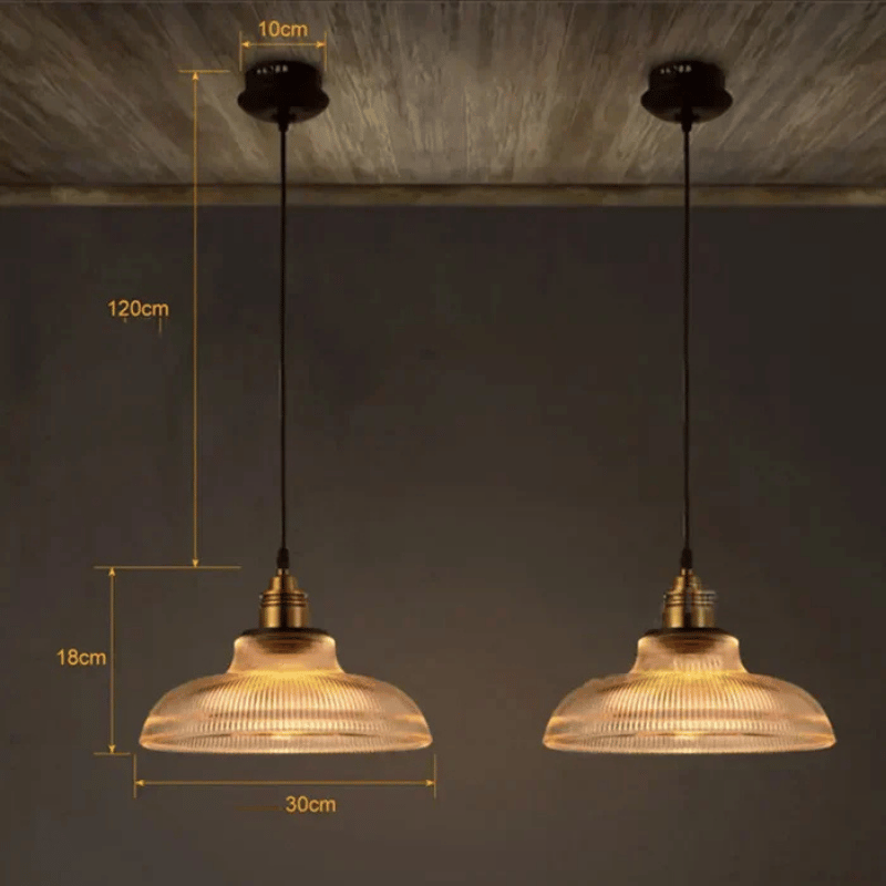 Lámpara colgante de vidrio elegante – Iluminación estilosa para su hogar