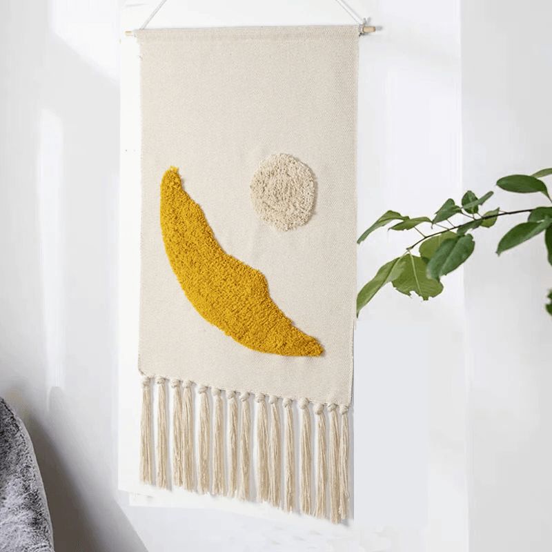 DecoTassel - Tapiz colgado en la pared con diseño de borlas