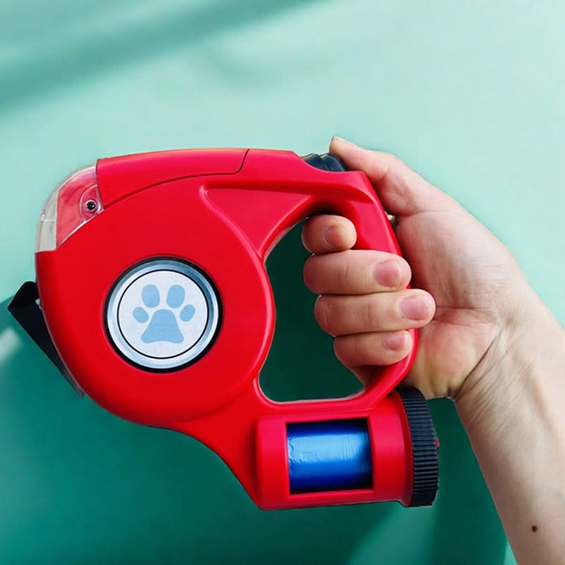 GlowPaw – Correa LED para perros con linterna incorporada y soporte para bolsas