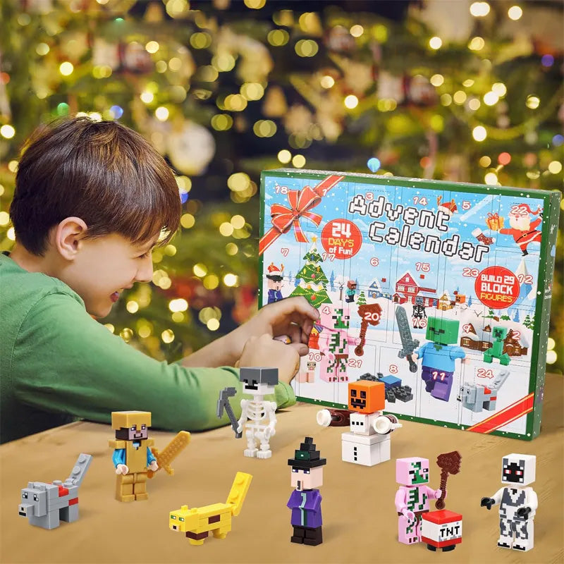 Calendario de Adviento de Navidad 2024 Incluyendo 29 Personajes