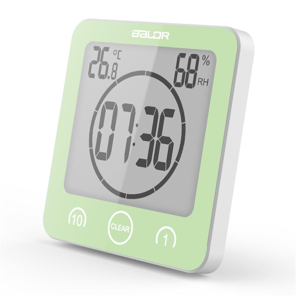 Lisslune | Reloj Digital de Ducha Impermeable con Soporte de Ventosa - Perfecto para Cronometrar Duchas y Actividades de Baño