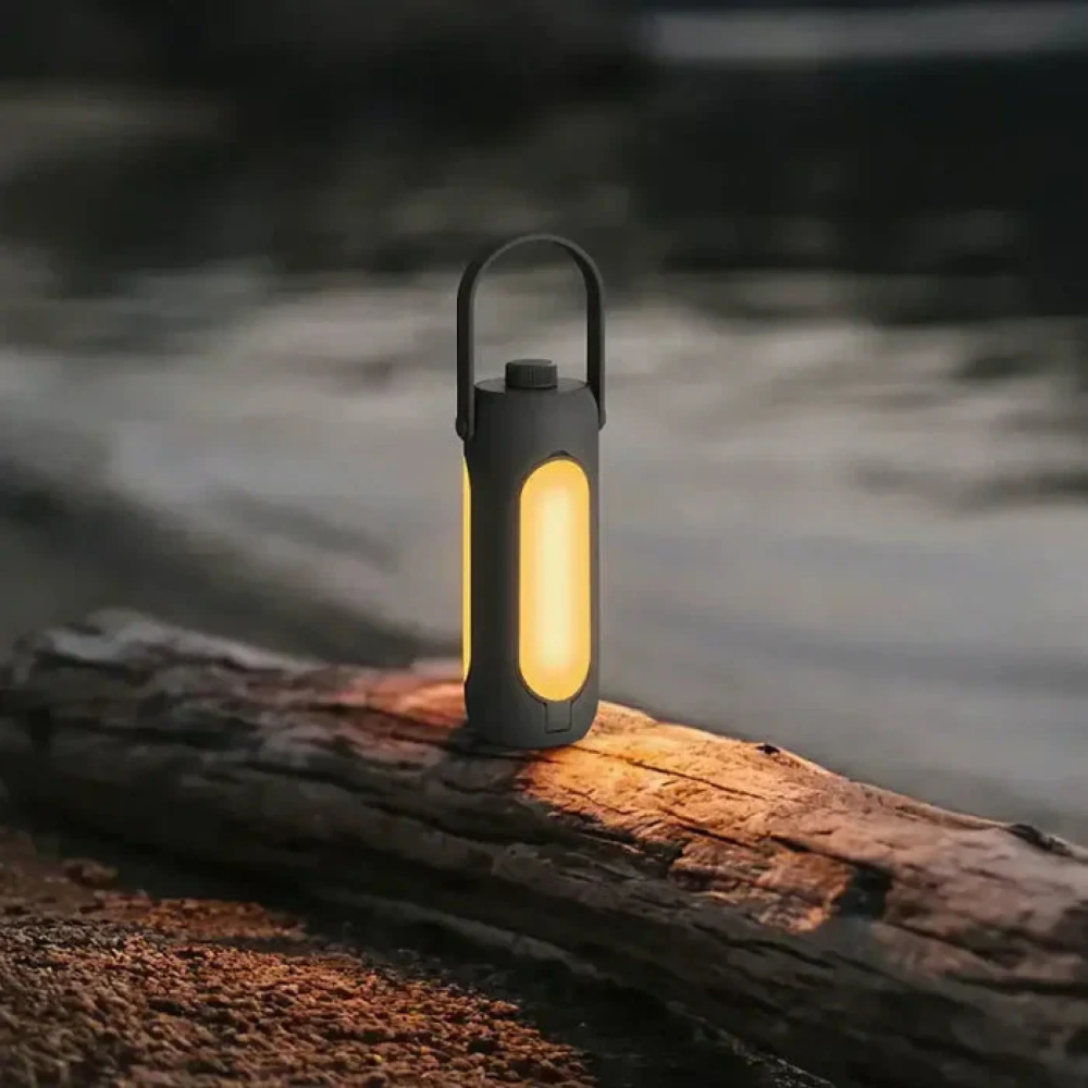 Lámpara Portátil Recargable para Exteriores - Iluminación Cálida de Múltiples Modos