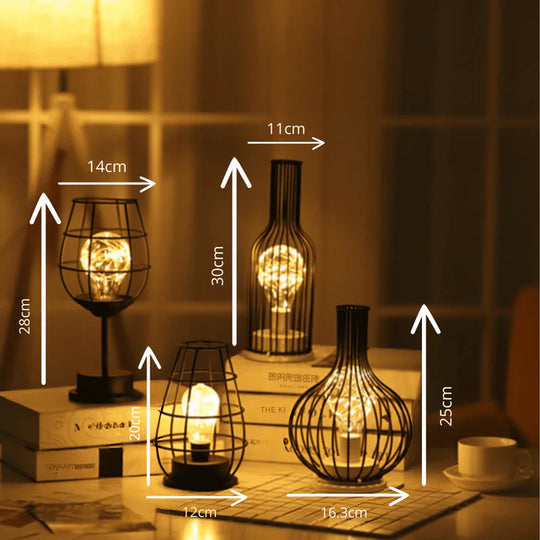 LuxeGlow - Lámpara de mesa moderna con luz cálida y acogedora