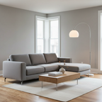 Lámpara de Pie Arco Contemporánea - Pantalla de Cúpula Moderna para Decoración de Sala de Estar