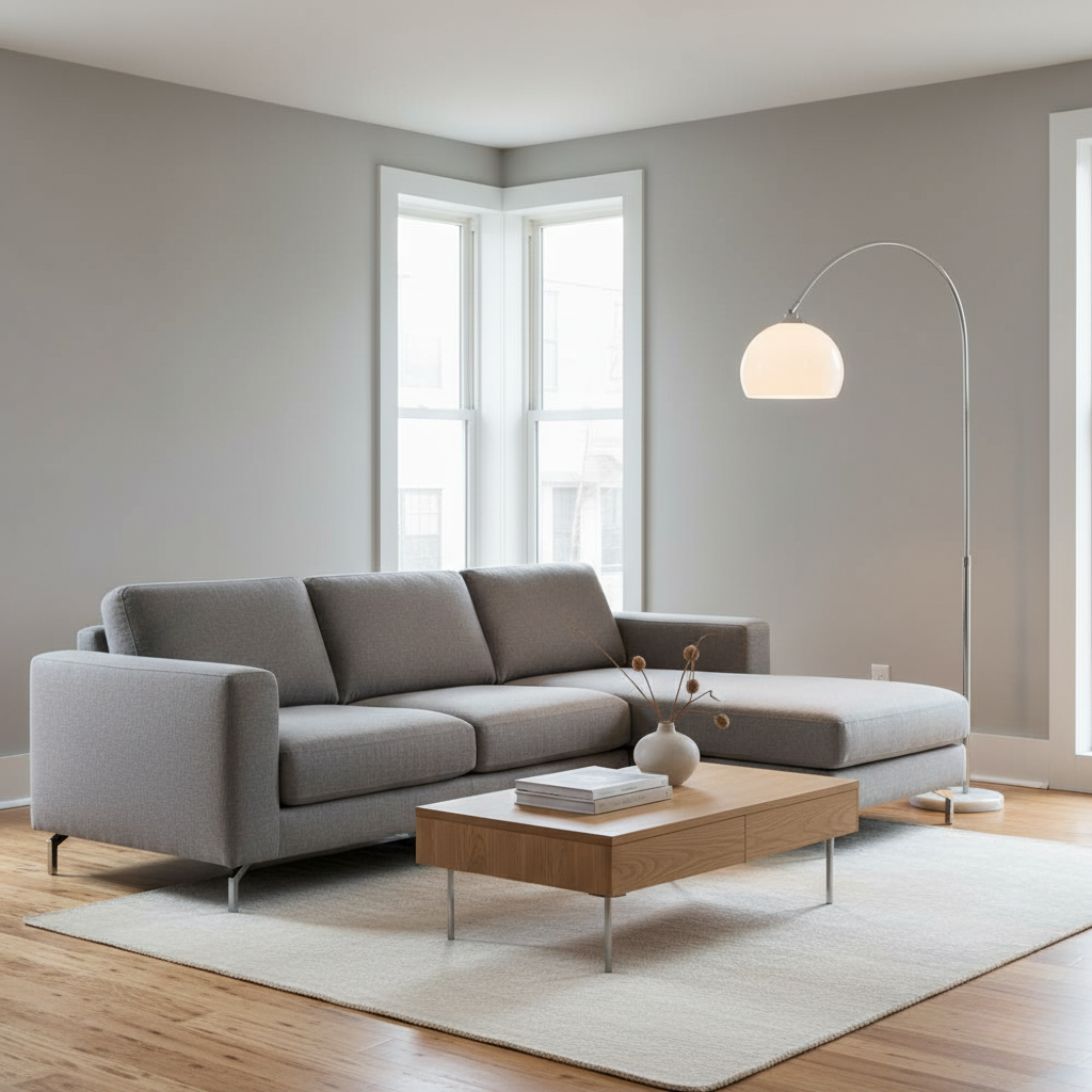 Lámpara de Pie Arco Contemporánea - Pantalla de Cúpula Moderna para Decoración de Sala de Estar